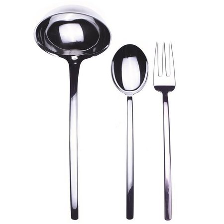 MEPRA Mepra 104422003 Serving Set Fork Spoon & Ladle - Due - 3 Piece 104422003